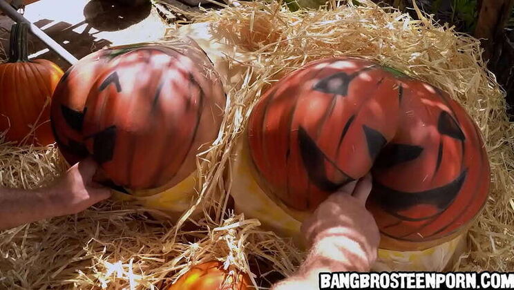 Two Huge Pumpkin Asses Get Fucked Hard